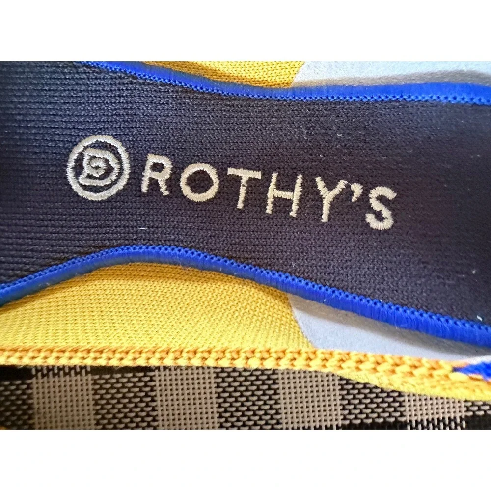 Rothys The Point Flats Marigold Yellow Pointed Toe Washable Shoes Womens 9 - Picture 6 of 10